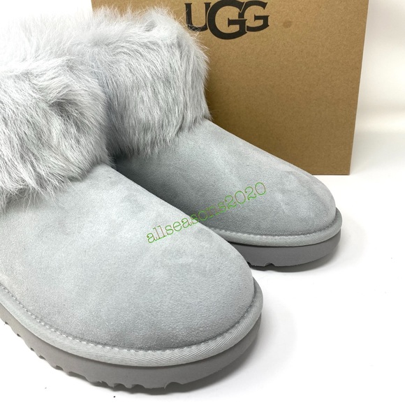 UGG Mini Toscana Cuff GRV Women’s Boot Light Grey - Picture 7 of 9